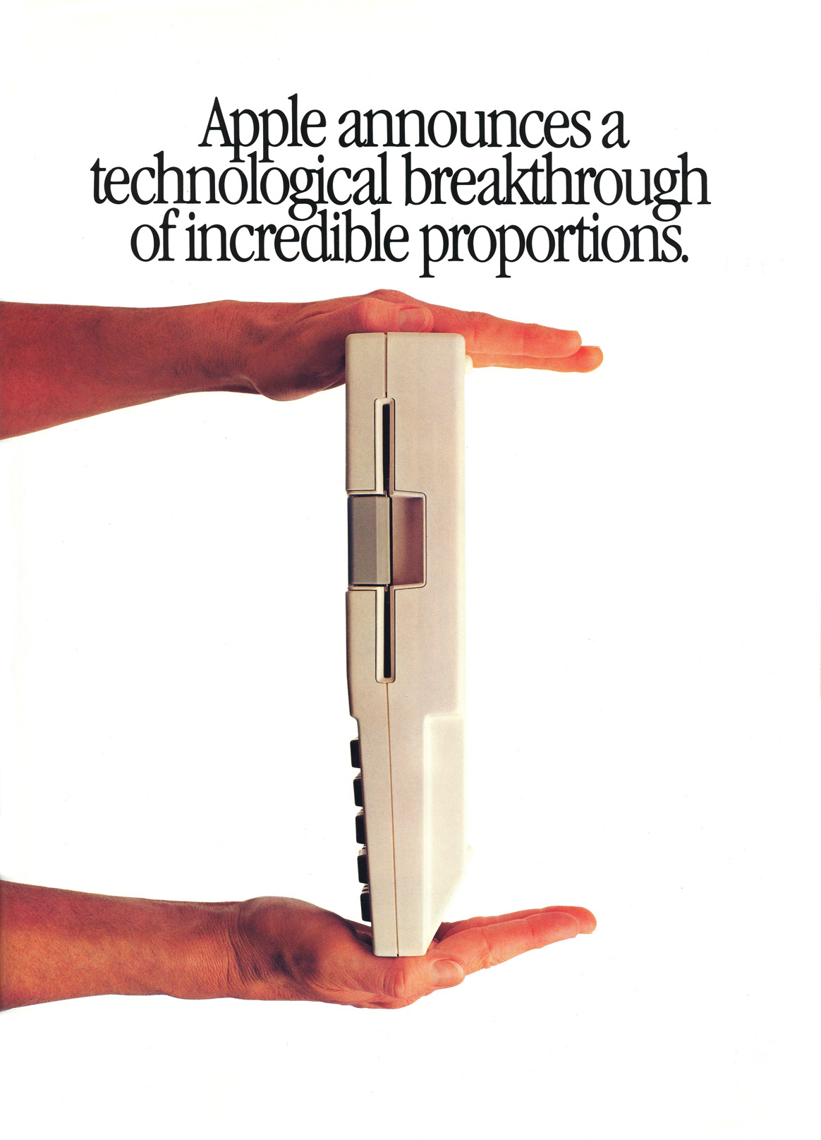 Apple IIc advertisement from Personal Computing 4/1984 (page 1)