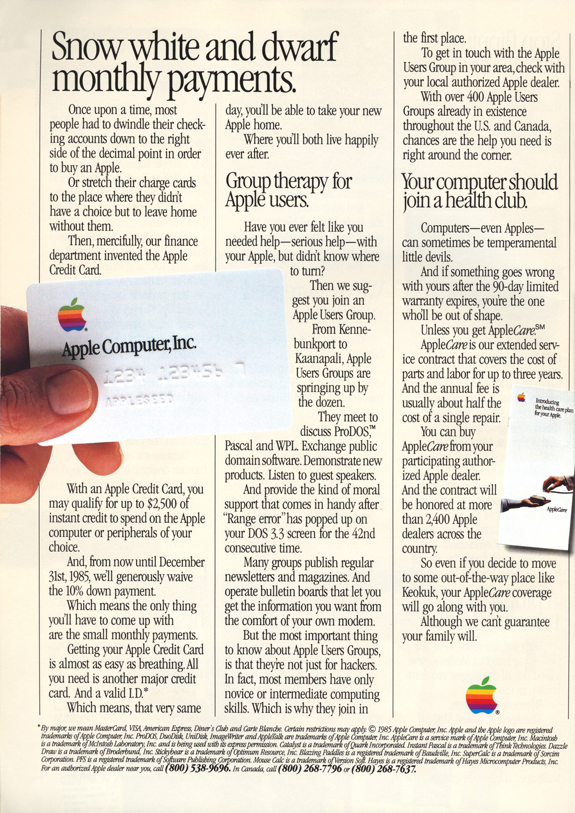 Wkadka “Inside Apple” 2.1 z Personal Computing 12/1985 (strona 4)