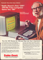 Reklama TRS-80 z Personal Computing 8/82 z Issakiem Asimovem