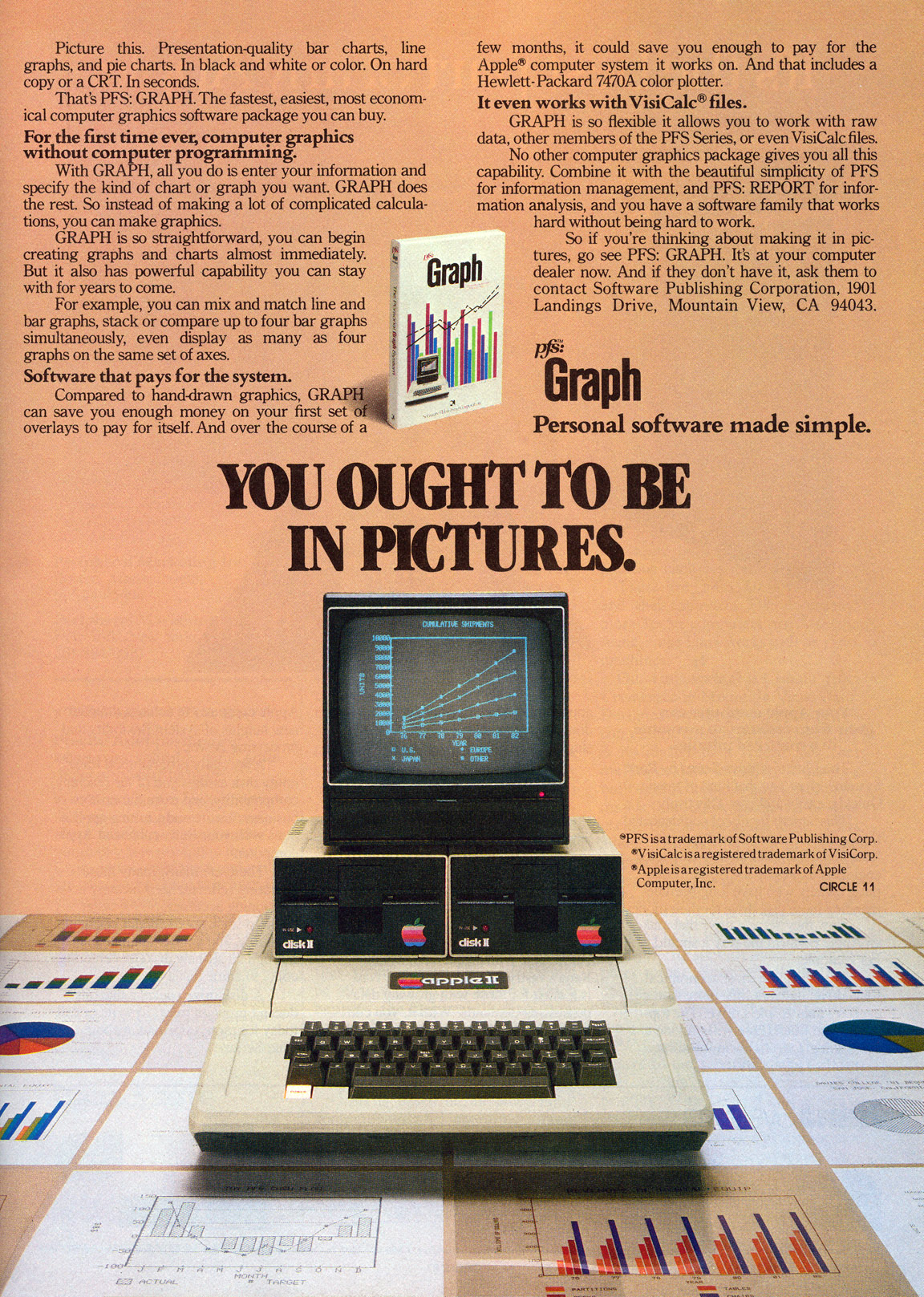 Reklama pfs:Graph z Personal Computing 7/82