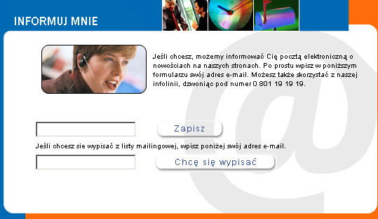 Tak wanie powinno wyglda zapisywanie si do <i>newslettera,</i> chocia przydaoby si jedno przykadowe wydanie do wgldu