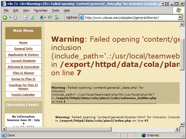 Let’s make sure none of our visitors will encounter such messages