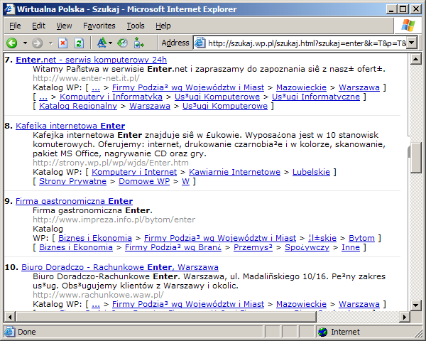 Even big websites have problems with encoding Polish characters